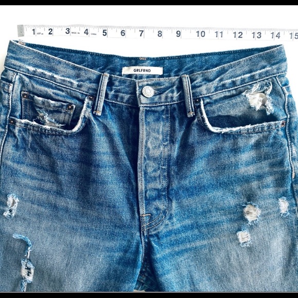 GRLFRND HIGH RISE DESTROYED JEANS - Picture 13 of 13